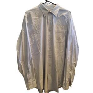 Brooks Bros‎ 346 Button Up Shirt Men Sz 17.5-6/7 White Check Long Sleeve Cotton